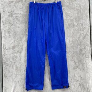 Vintage REI Blue Nylon Rain Paints Cinch Cuff Outdoors Gorpcore Packable
